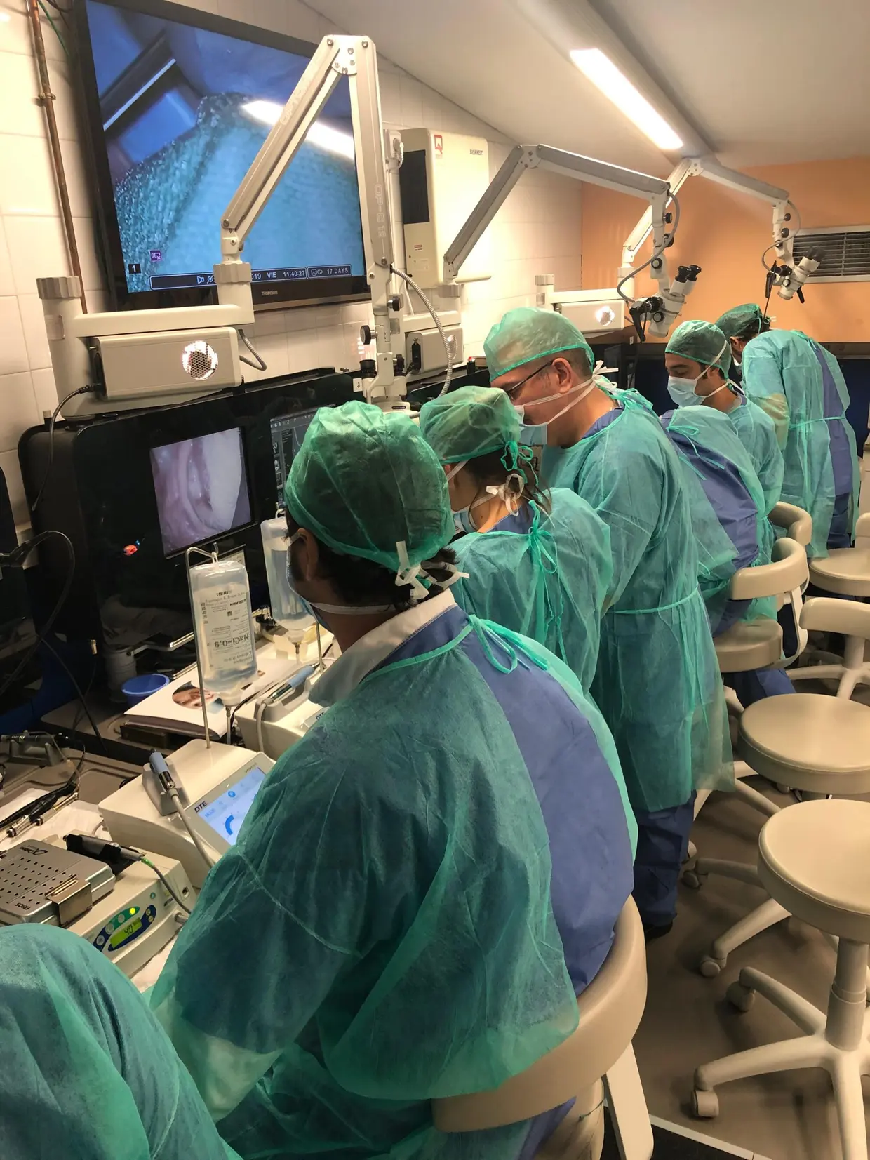 Hands-on session at the cadaver lab